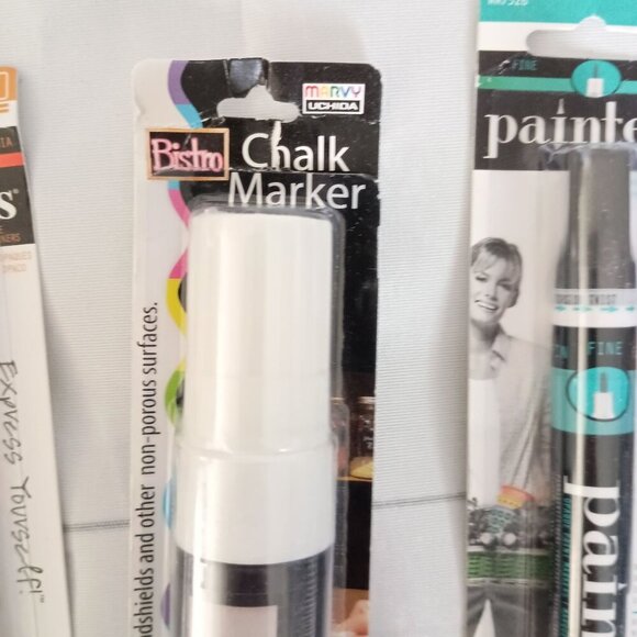Elmer's Painters 5-Pack Opaque Paint Markers + 1 Marvy Bistro Chalk Marker New - Picture 6 of 11